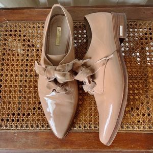 Pink Patent Leather Oxfords